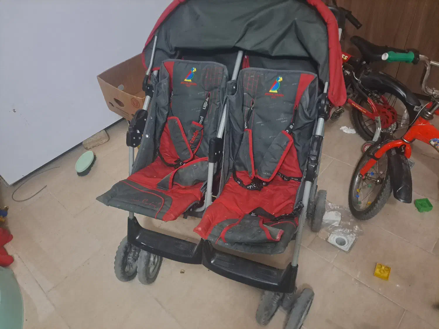 کالسکه دوقلو پیرگاردین|کالسکه و لوازم جانبی|کرج, باغستان|دیوار