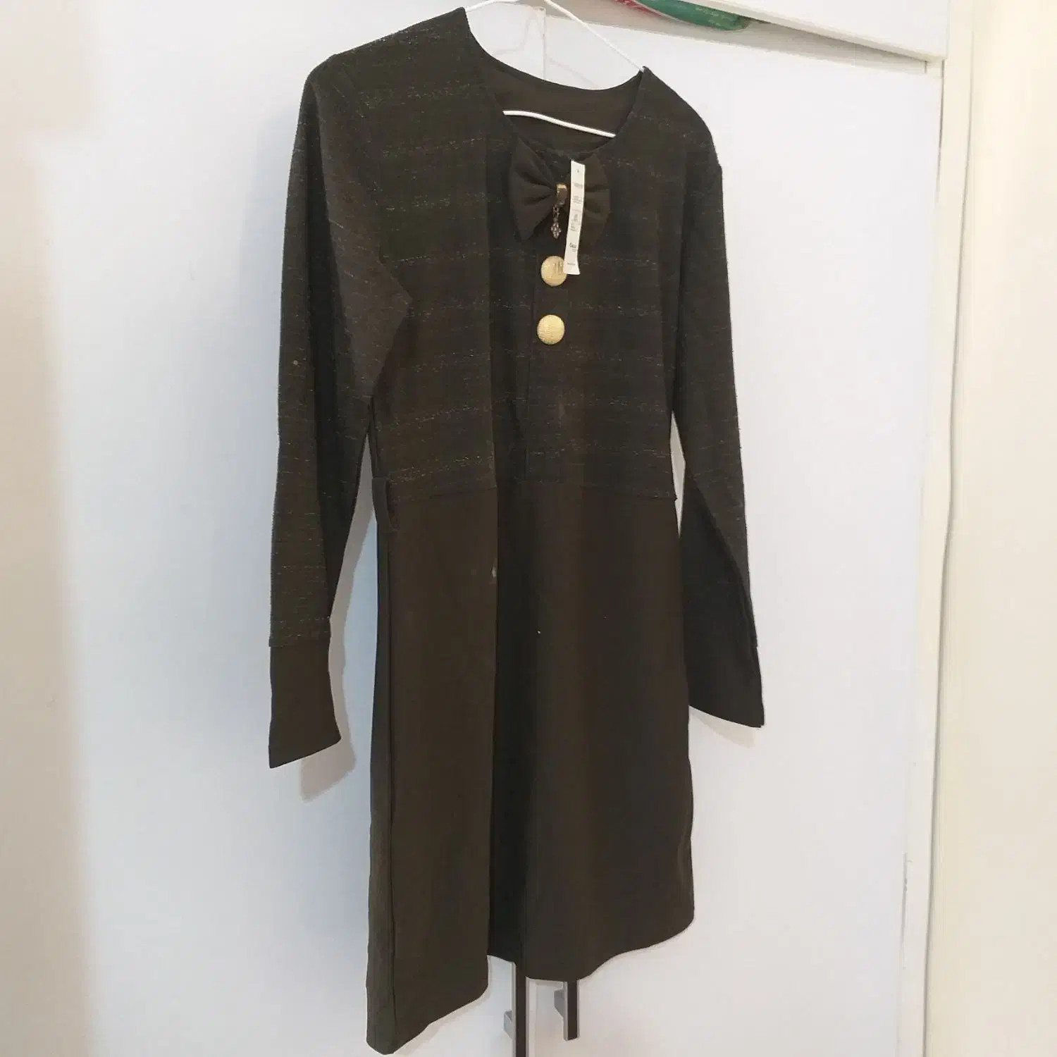 سارافون قهوه ای و سبز|لباس|ایلام, |دیوار