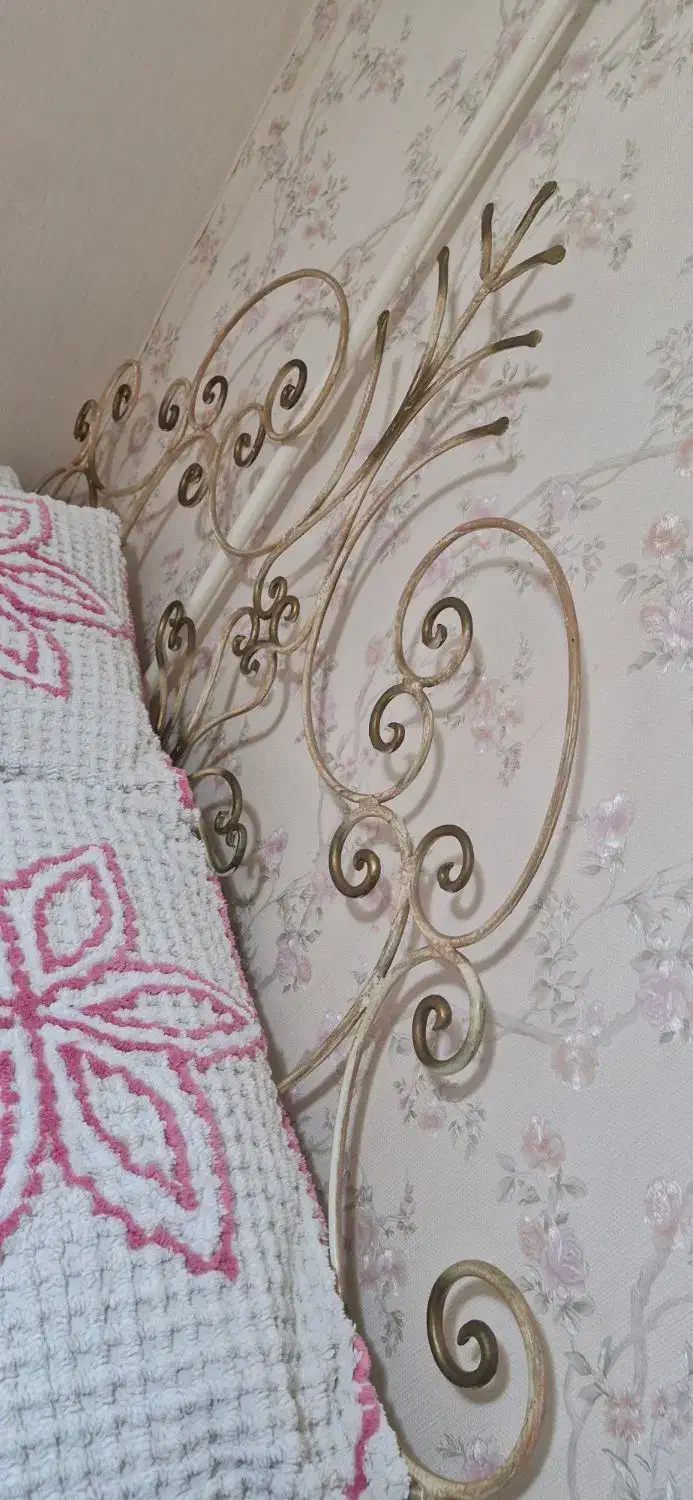 تخت فرفوژه دو نفره همراه تشک طبی|تخت و سرویس خواب|رشت, کاکتوس|دیوار