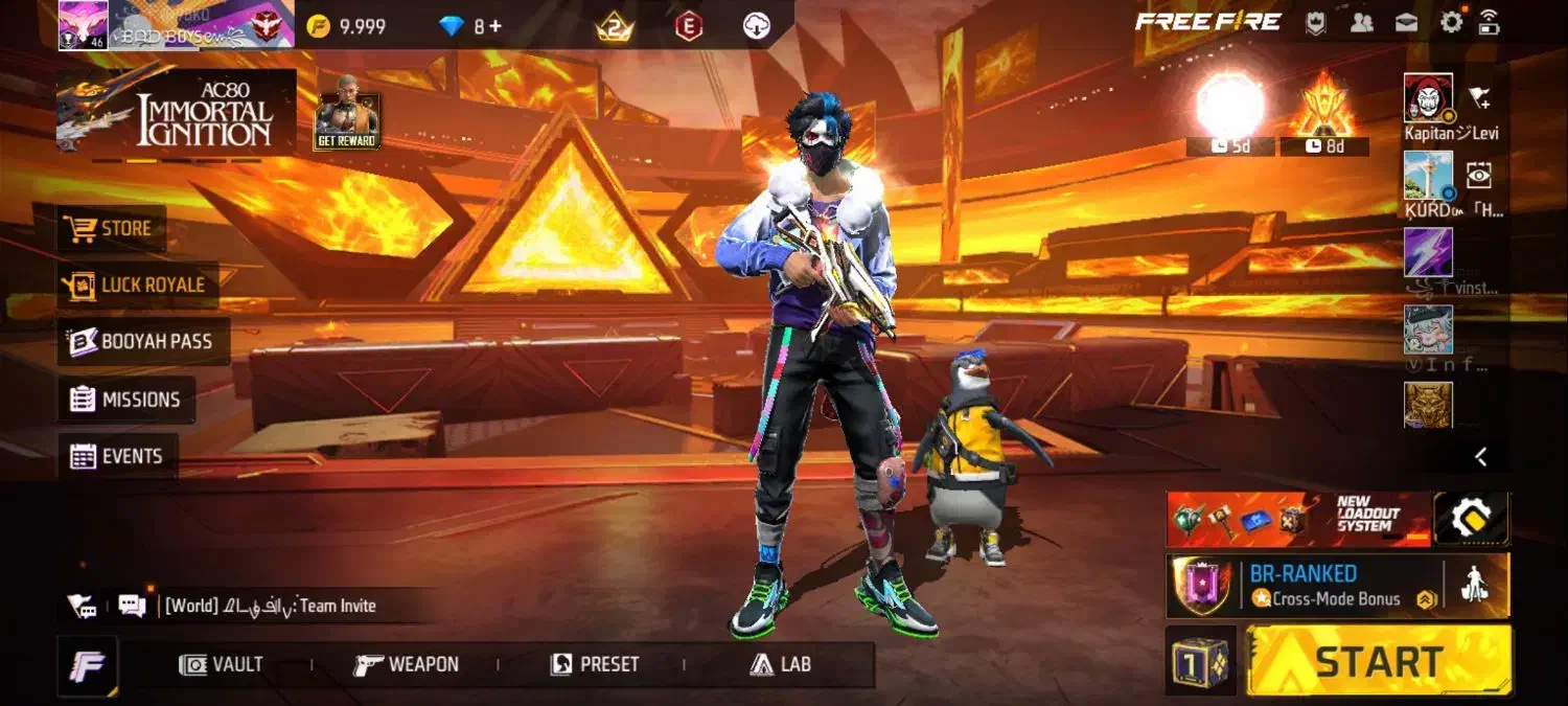 اکانت فری فایر|کنسول، بازی ویدئویی و آنلاین|زرین آباد, |دیوار