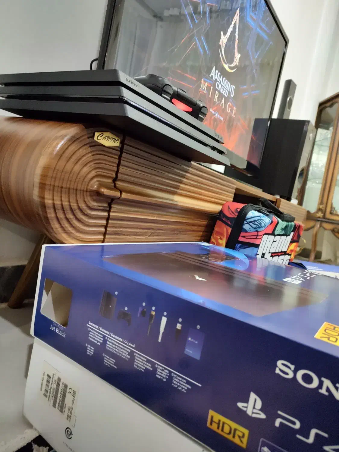 ps4 pro 7216  دو دسته با کیف و هدفون آکبند|کنسول، بازی ویدئویی و آنلاین|قم, پردیسان|دیوار