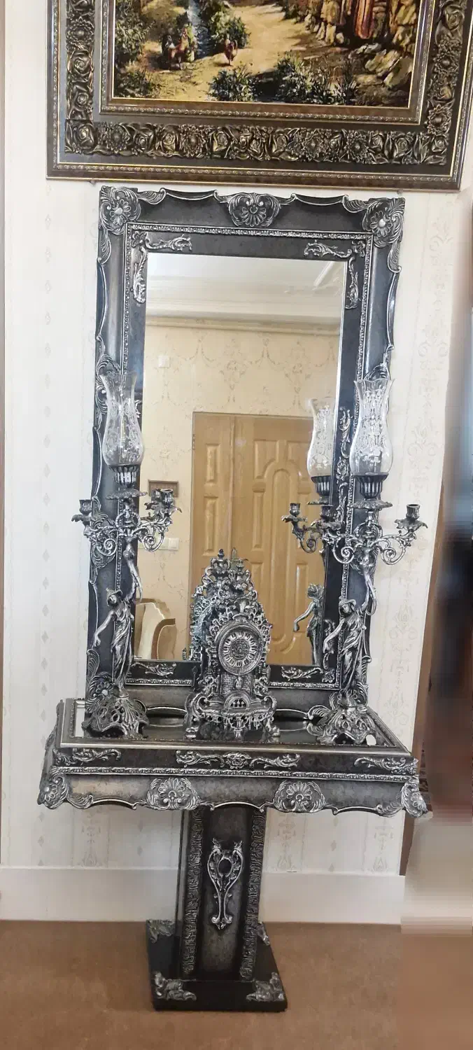 آینه و شمعدان|آینه|زنجان, |دیوار