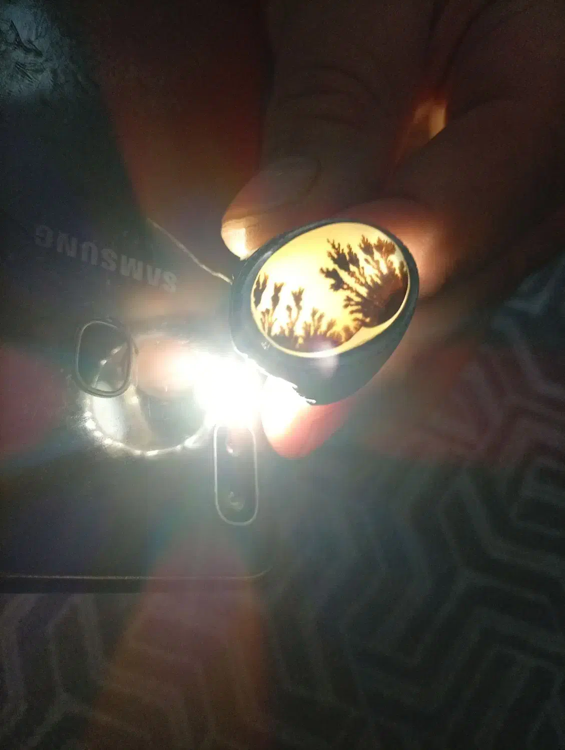 انگشتر دست ساز نگین شجر قائنات|جواهرات|تهران, زمزم|دیوار