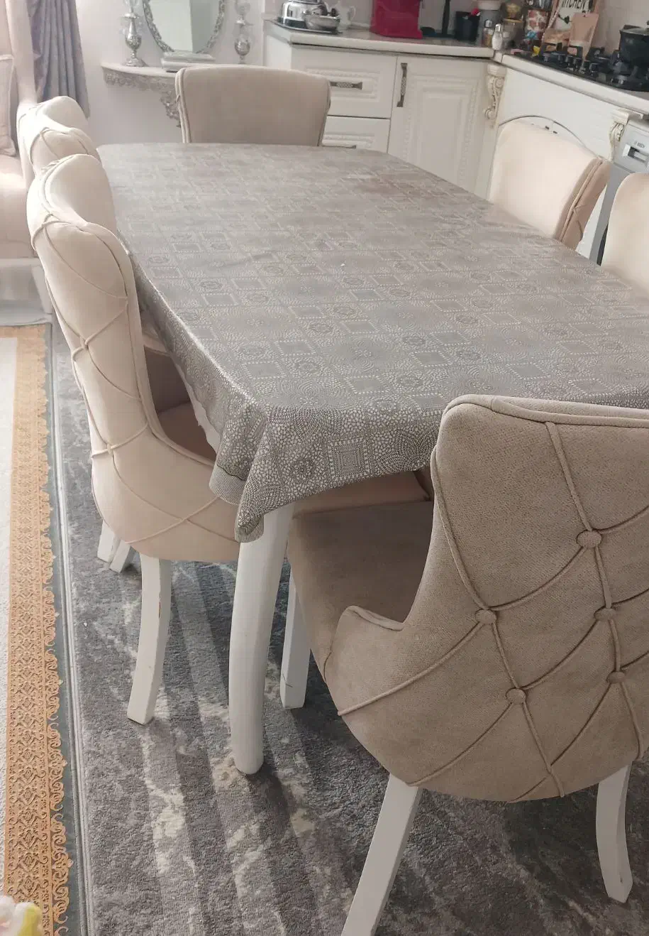 میز،ناهار خوری6نفره،آینه کنسول،جلو مبلی، میز تی وی|مبلمان خانگی و میز عسلی|نمین, |دیوار