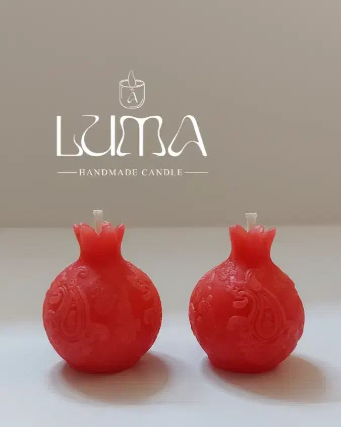 شمع یلدایی.شمع دست ساز.شمع انار، گیفت شمع یلدا|صنایع دستی و سایر لوازم تزئینی|یزد, |دیوار