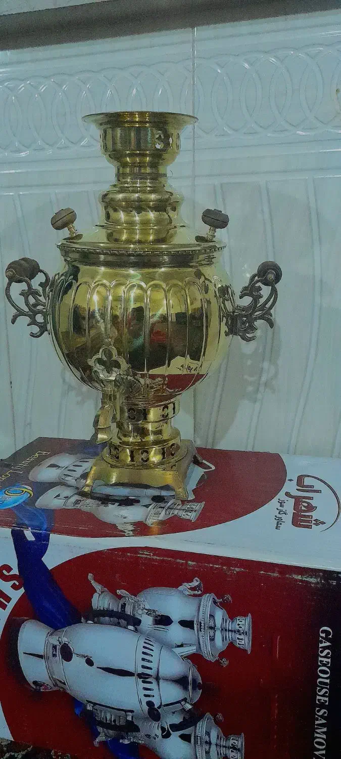 سماورذغالی ۶لیتری|کلکسیون اشیاء عتیقه|بروجرد, |دیوار