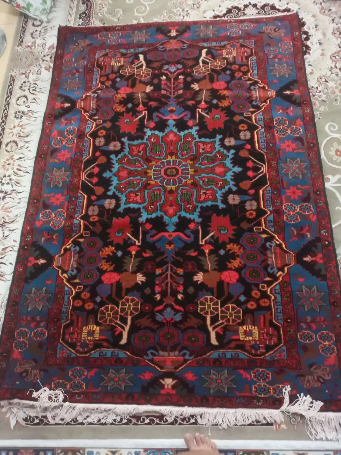 قالی دست بافت|فرش|نهاوند, |دیوار