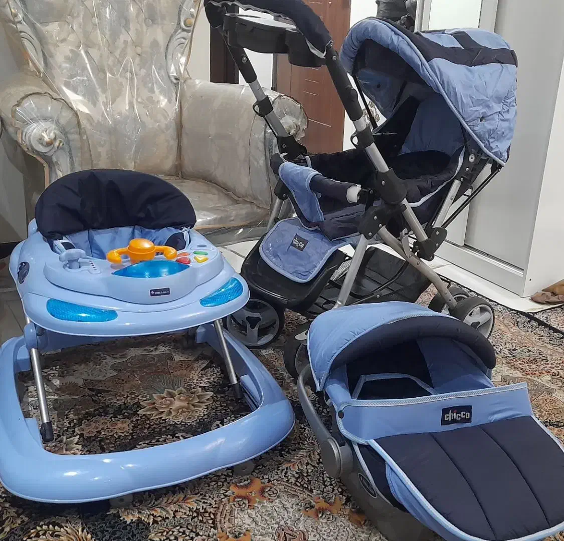 کالسکه وکریر ( چیکو) کامل|کالسکه و لوازم جانبی|تهران, شهرک ولیعصر شمالی|دیوار