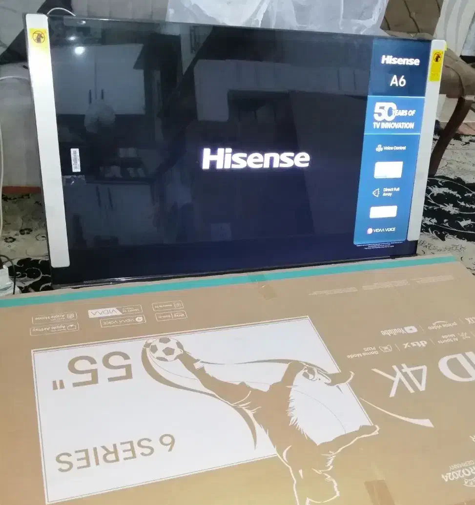 ال ای دی ۵۵ اینچ هایسنس مدل A62NS آکبند 2024|تلویزیون و پروژکتور|اهواز, پردیس دو|دیوار