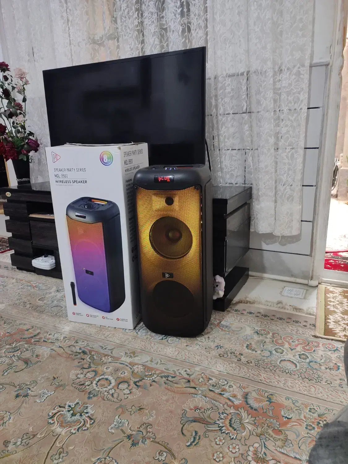 اسپیکرheavinهیون مدل8500میکروفن داروبلوتوث|پخش‌کننده همراه|ساوه, |دیوار