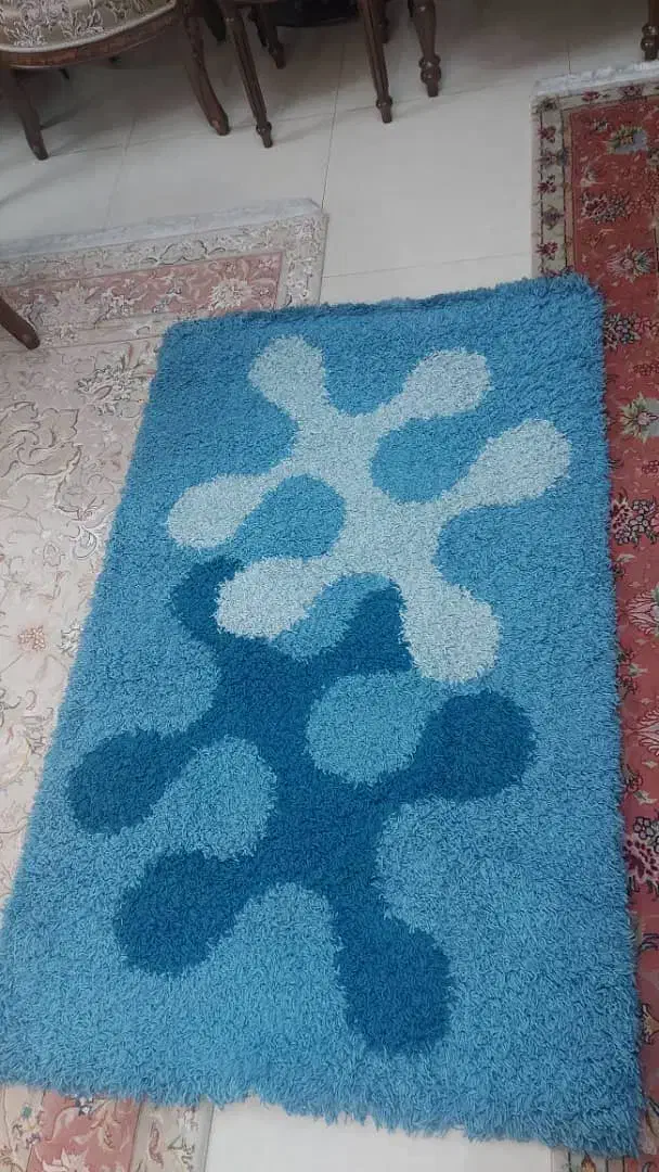 ۴ قالیچه شگی زرع نیم ، اندازه یک در یک ونیم|فرش|تهران, مینی‌سیتی (شهرک نفت)|دیوار