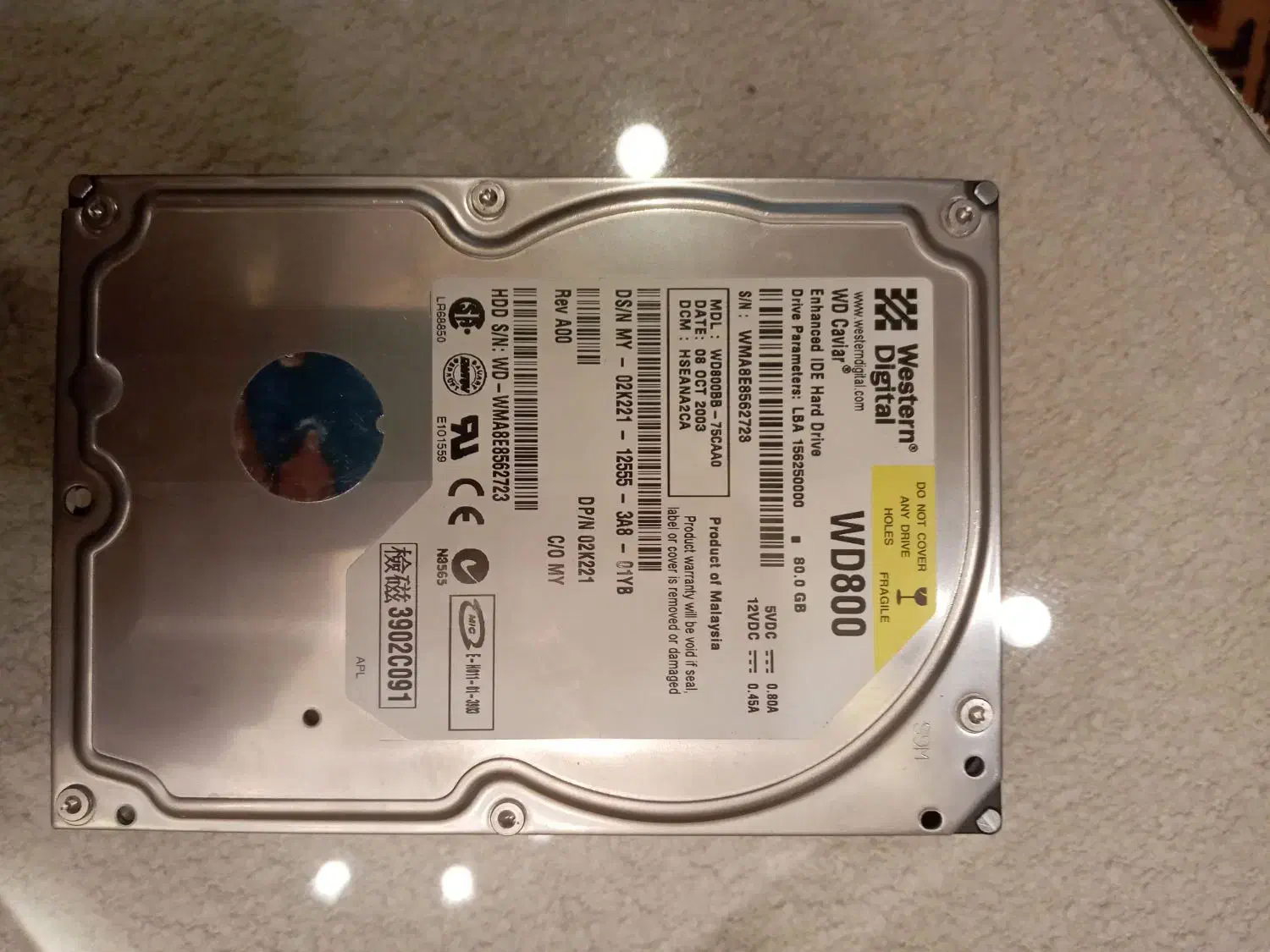 هارد ۸۰ گیگ اینترنال|قطعات و لوازم جانبی رایانه|تهران, پاسداران|دیوار