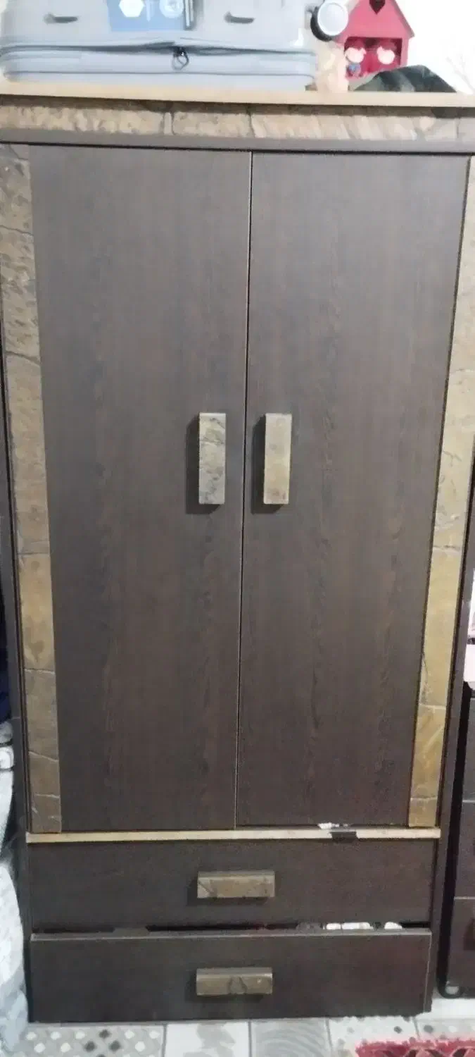 تخت و کمد تمام ام دی اف دونفره|تخت و سرویس خواب|مرودشت, استادیوم‎|دیوار