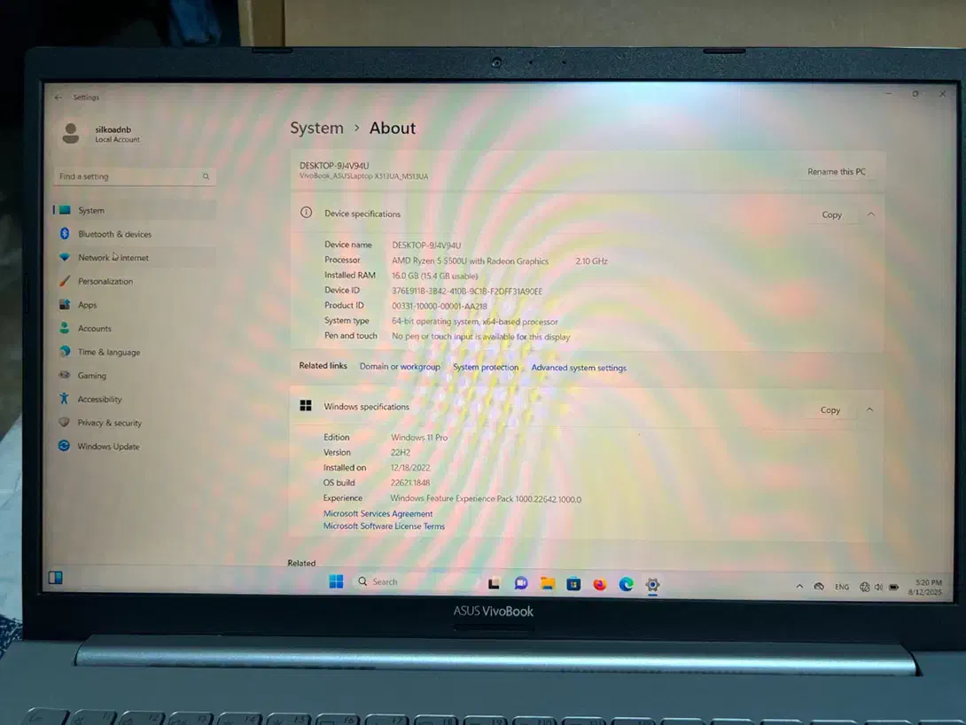 لپ تاپ Asus VivoBook|رایانه همراه|سیرجان, |دیوار