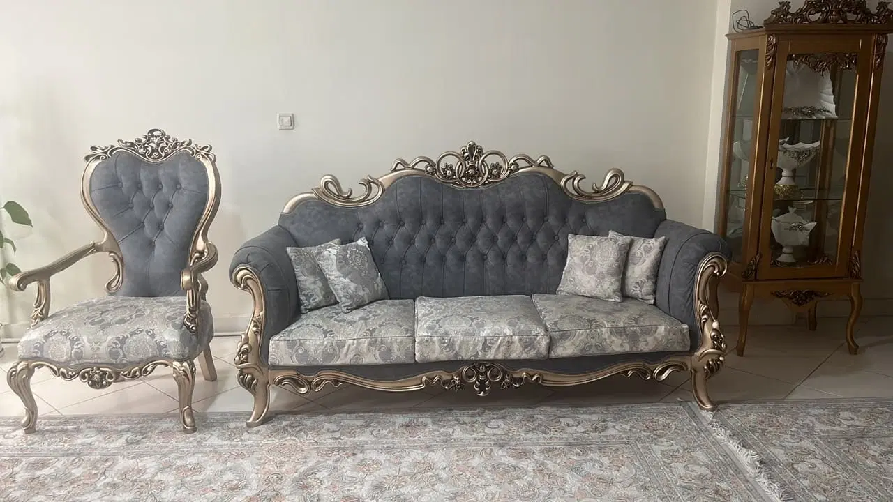 مبل سلطنتی افسون 7نفره|مبلمان خانگی و میز عسلی|تهران, عباسآباد (شهرری)|دیوار