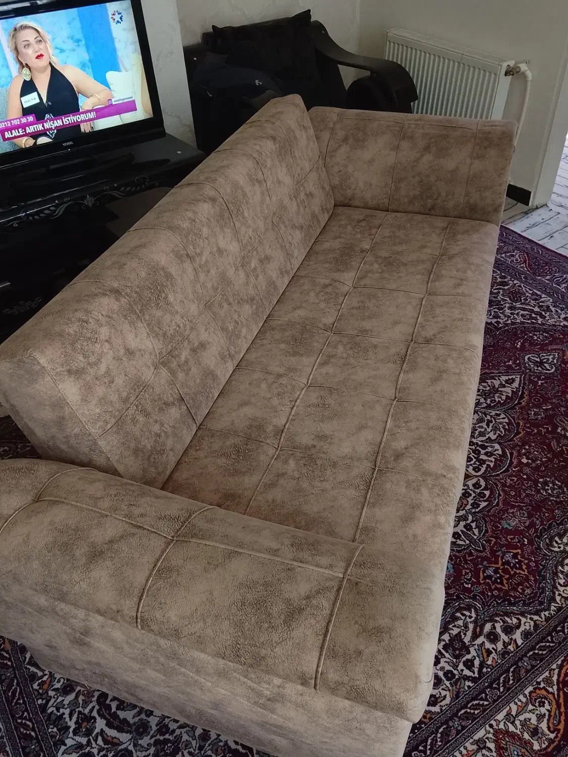 مبل تخت شو سه نفر ه|تخت و سرویس خواب|سهند, |دیوار