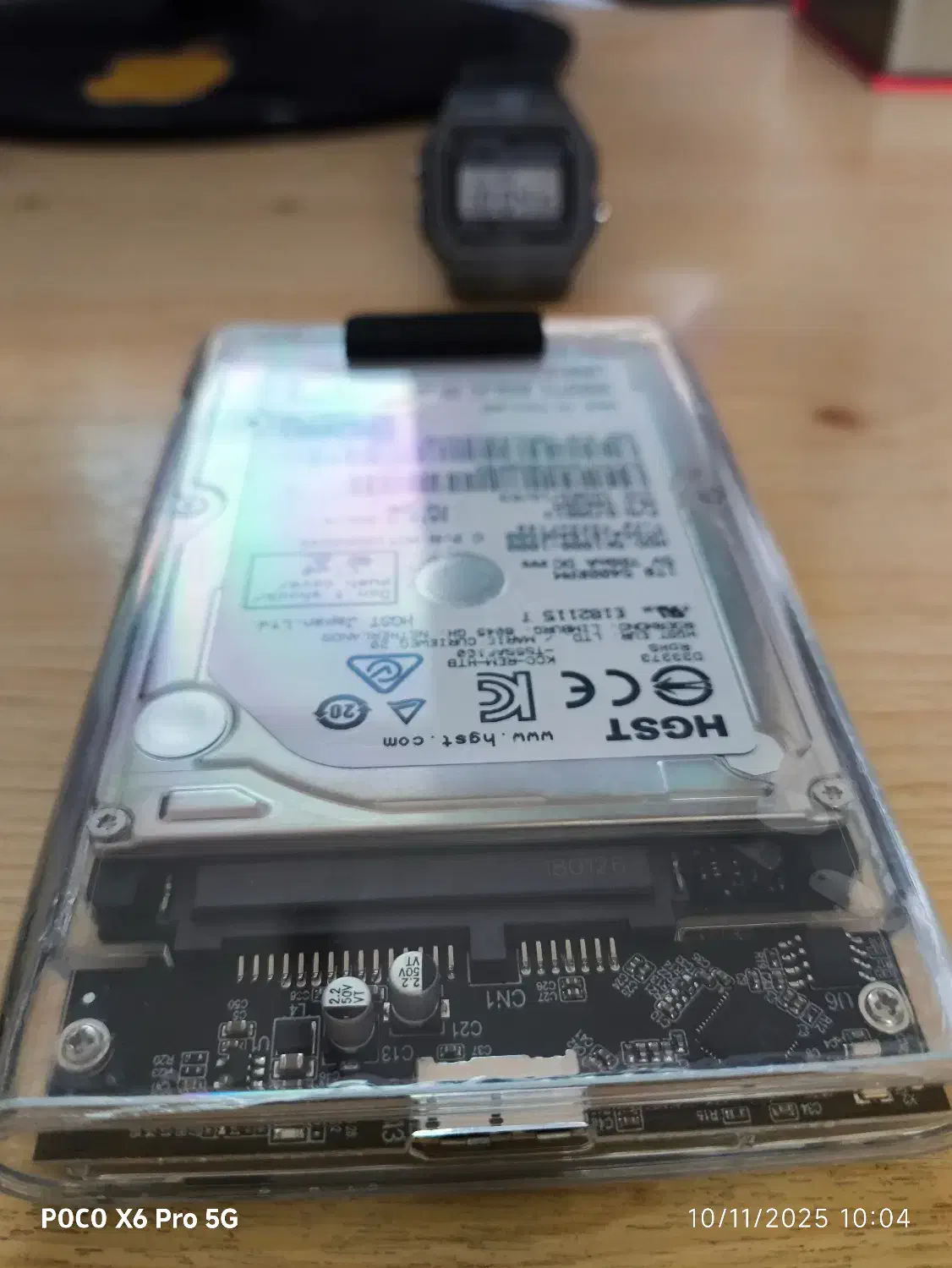 هارد اکسترنال یک ترا کم کار کرد 2/5 اینچ برندHGST|قطعات و لوازم جانبی رایانه|گرگان, |دیوار