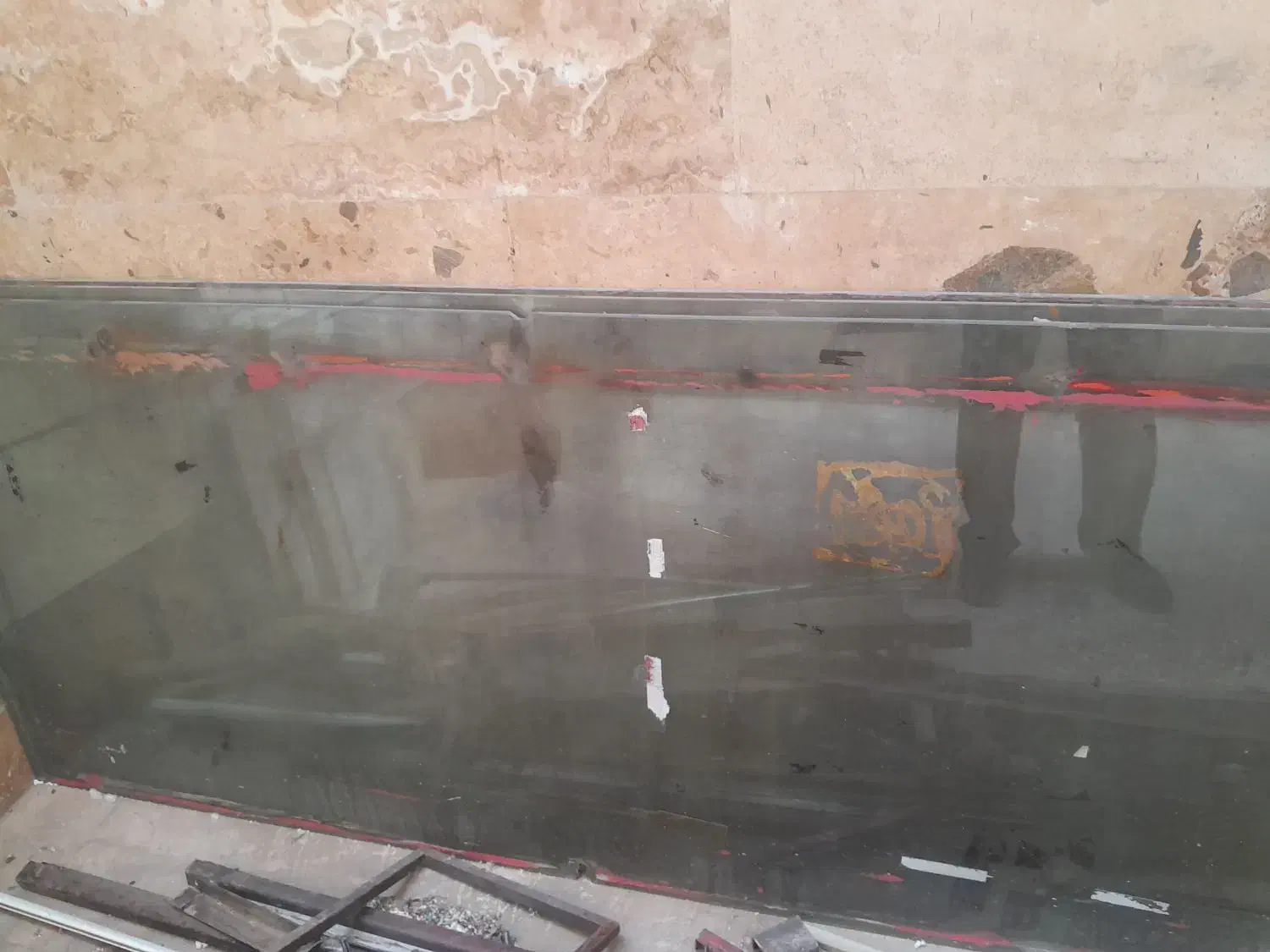 شیشه میرال ده میل کارکرده|مصالح و تجهیزات ساختمان|تهران, تختی|دیوار