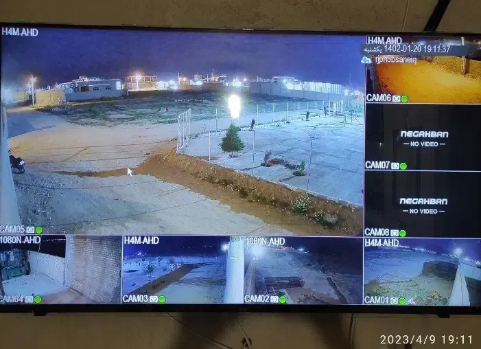 نصب دوربین مداربسته 5 مگاپیکسل بازدیدرایگان|دوربین مداربسته|تولم شهر, |دیوار