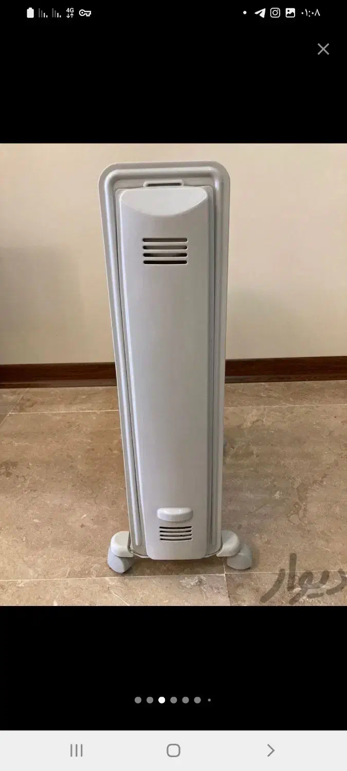 شوفاژ برقی فن دار دلونگی ۶ پره|آبگرمکن، پکیج، شوفاژ|پردیس, فاز ۱۱|دیوار