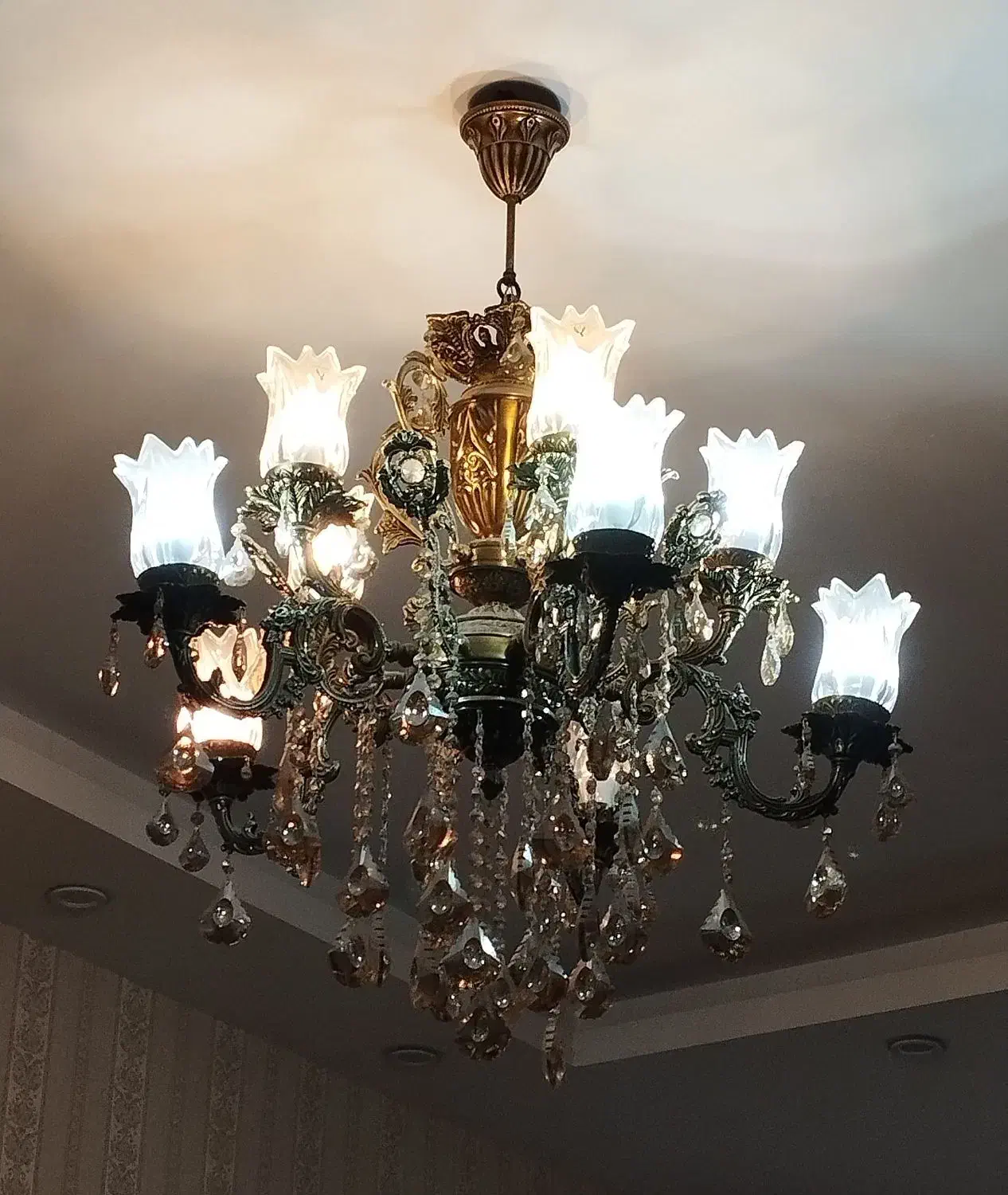 لوستر|لوستر و چراغ آویز|کرمانشاه, |دیوار