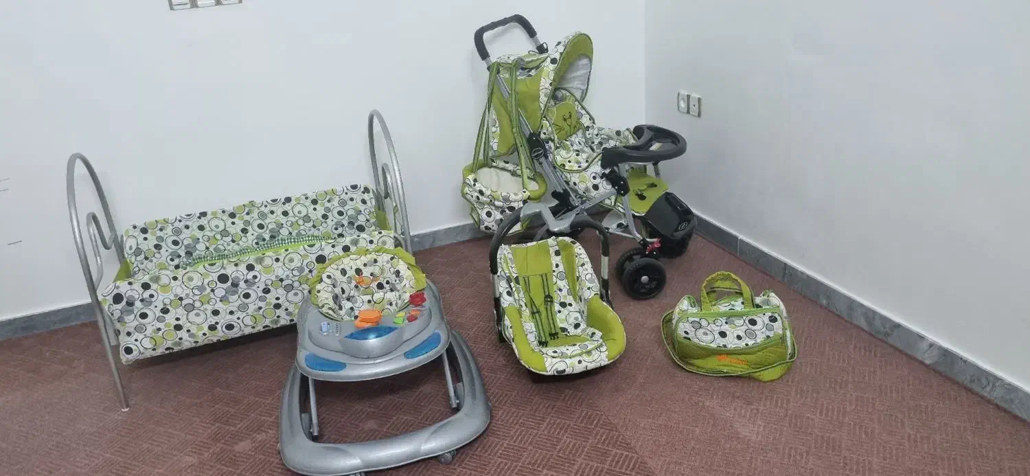 ست گهواره کالسکه کریر روروک ساک دستی تاب|کالسکه و لوازم جانبی|لار, |دیوار