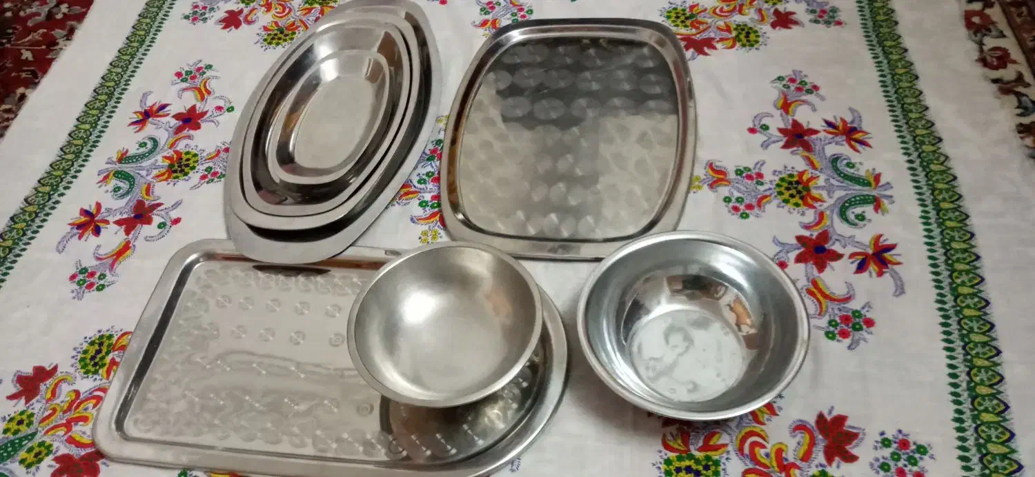 ظروف استیل جنس دار و مقاوم|ظروف سرو و پذیرایی|بابل, |دیوار