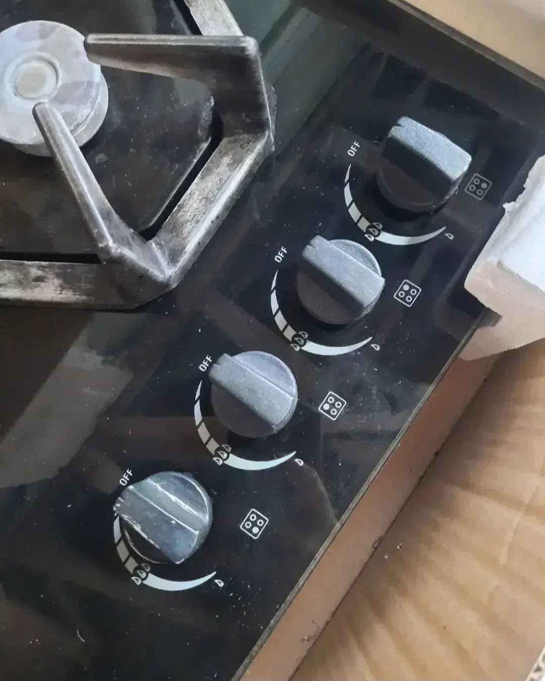 گاز رومیزی ۴ شعله ای تمیز و سالم|اجاق گاز و لوازم برقی پختوپز|فومن, |دیوار