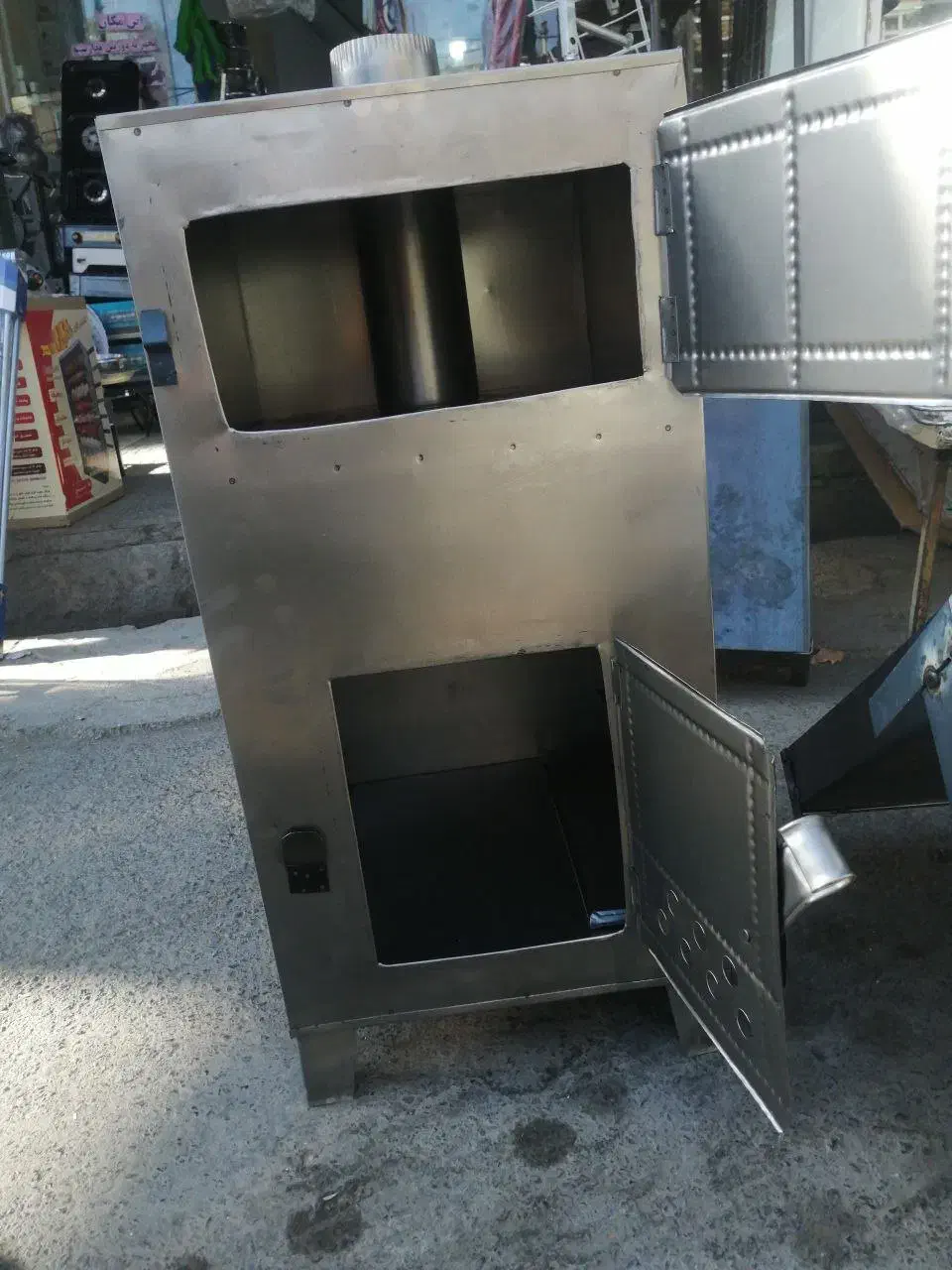 بخاری هیزمی سماور زغالی کباب پز ظروف روحی|بخاری، هیتر، شومینه|جوانرود, |دیوار