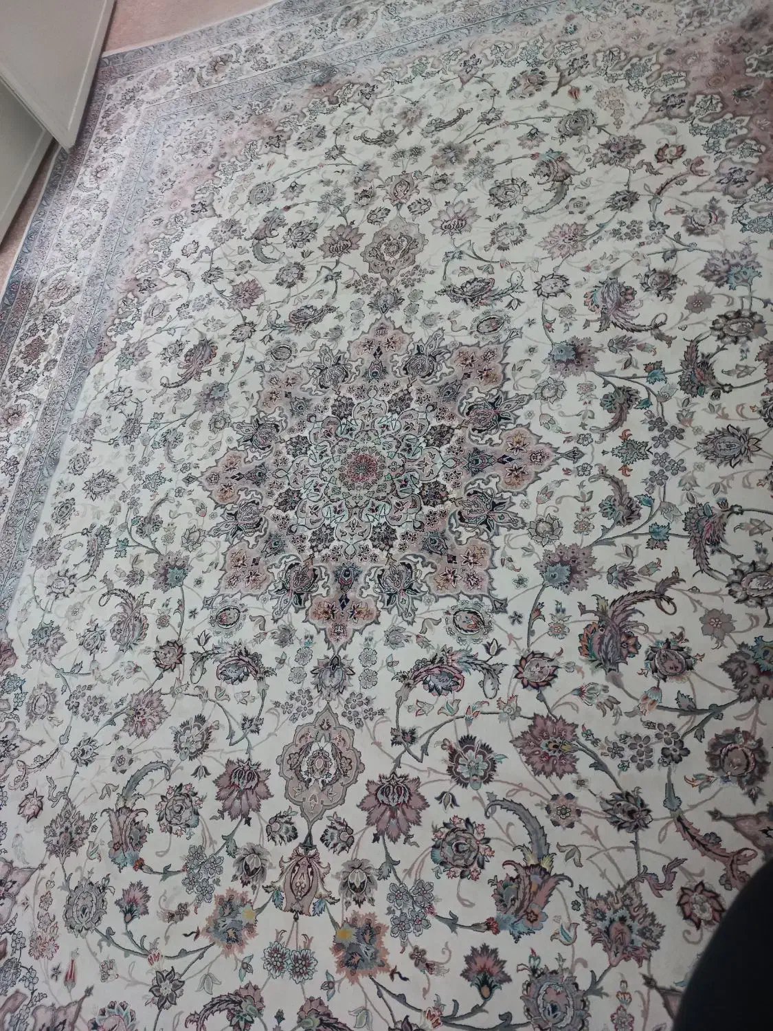 فرش ماشینی گل ابریشم|فرش|قم, حاج زینل|دیوار