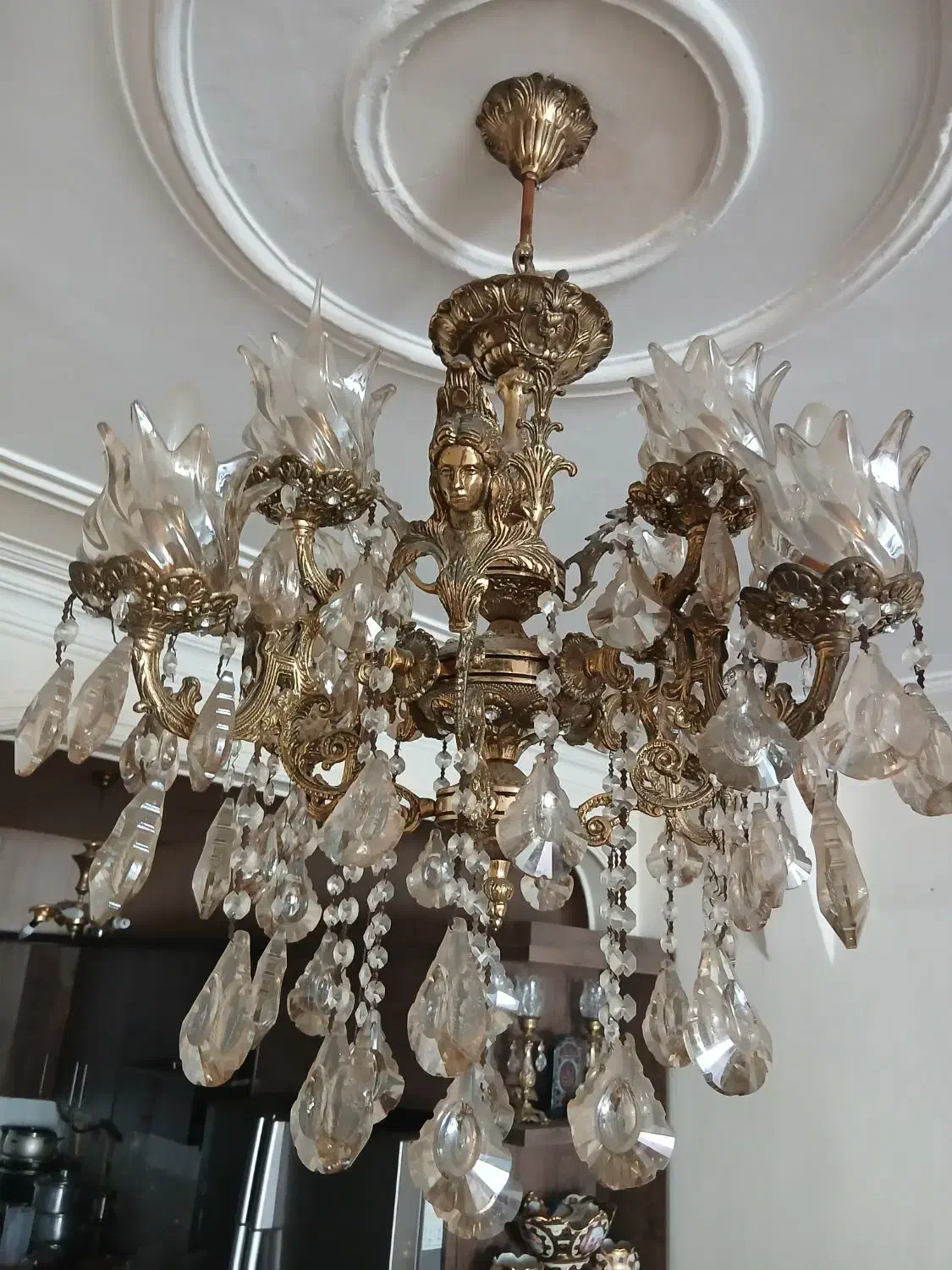 لوستر ۸شاخه با۸لامپ|لوستر و چراغ آویز|اردبیل, |دیوار