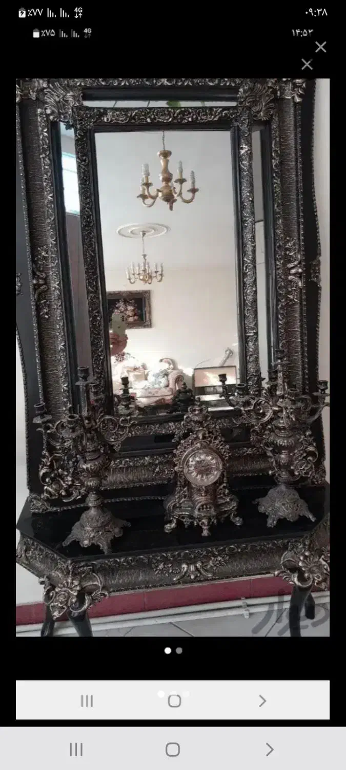 آینه میز لازم منزل|بوفه، ویترین، کنسول|شهرکرد, |دیوار