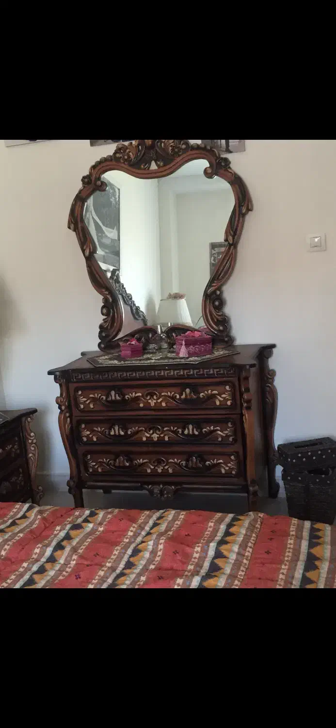 سرویس خواب چوب راش در حد نو|تخت و سرویس خواب|کرج, کیانمهر|دیوار