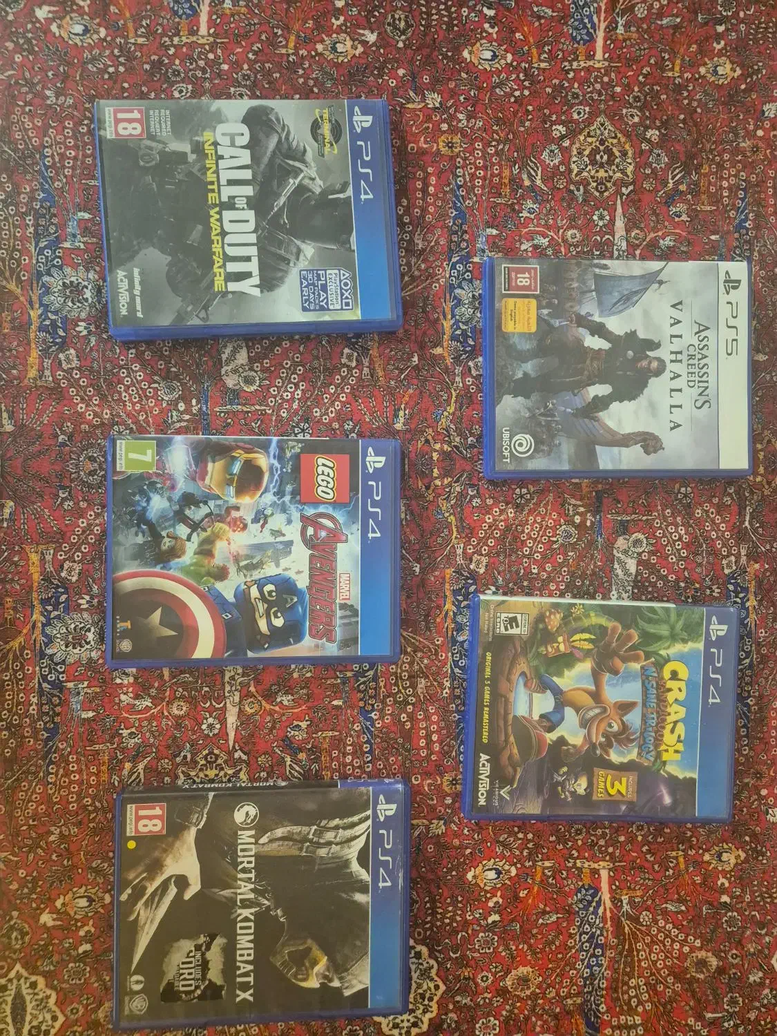 ۴ بازی Ps4 و ۱ بازی Ps5|کنسول، بازی ویدئویی و آنلاین|تهران, دبستان|دیوار