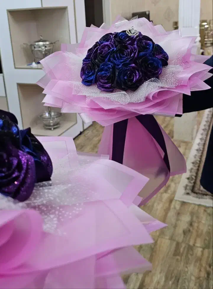 گل ربانی جاودان شاین و ساده زیبا کد 08|گل مصنوعی|شیراز, کوشک میدان|دیوار