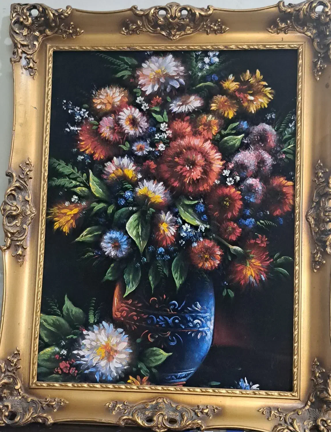 تابلو نقاشی روی جیر|تابلو، نقاشی، عکس|قرچک, مهدیه|دیوار