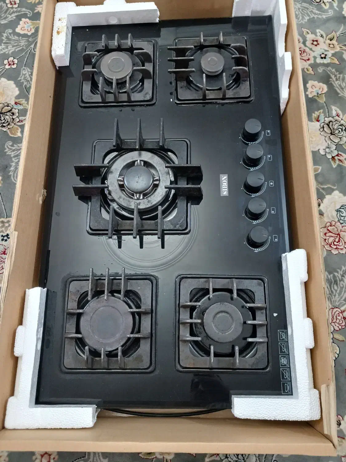 اجاق‌گاز رو میزی شیشه ای سیبن|اجاق گاز و لوازم برقی پخت‌وپز|رباط‌کریم, رباط‌کریم|دیوار