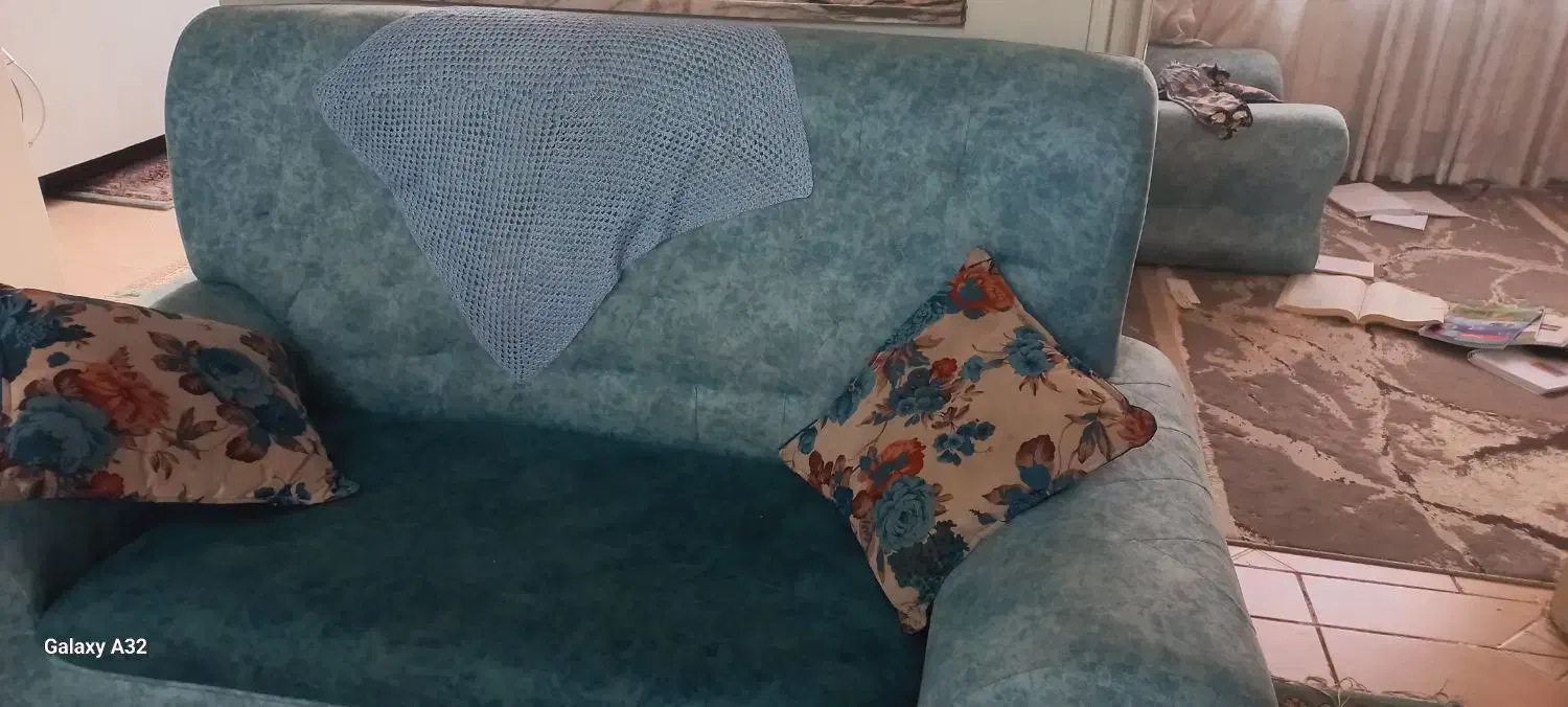 مبل شش نفره با دو صندلی|مبلمان خانگی و میز عسلی|ری, منصوریه منگل|دیوار