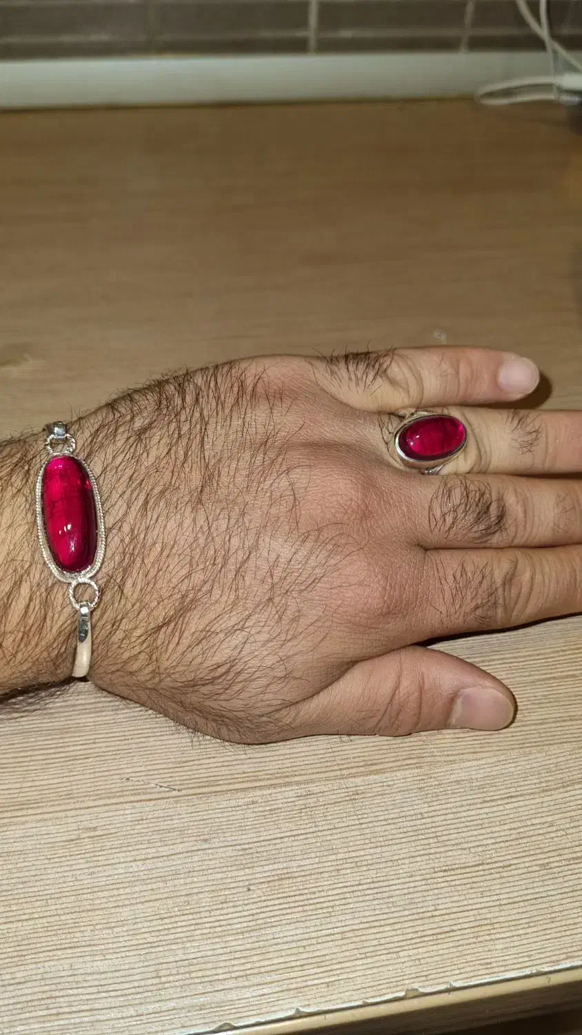 ست یاقوت دستبندانگشتر|جواهرات|شهریار, شهرک امیریه|دیوار