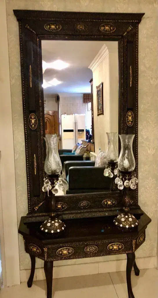 آیینه شمعدان برنز و کریستال|آینه|تهران, جهاد|دیوار