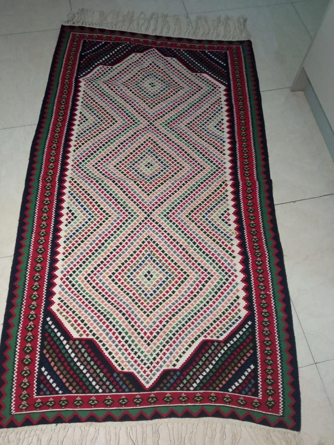 یک جفت گلیم دستباف قدیمی|گلیم، جاجیم، گبه|کرج, گوهردشت|دیوار