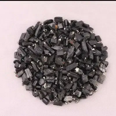 گردنی راف آکوامارین و تورمالین سیاه|جواهرات|مشهد, وکیل‌آباد|دیوار