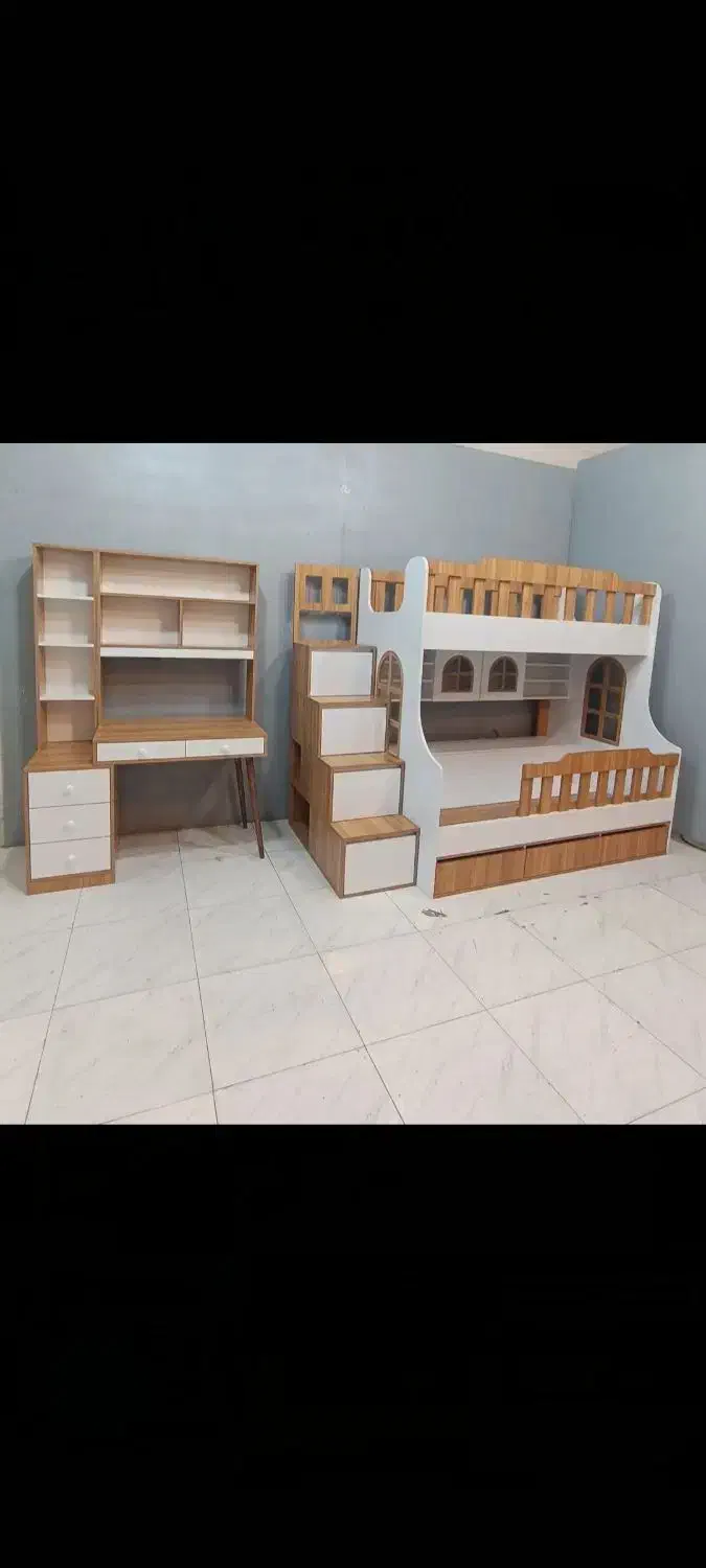 تخت خواب دو طبقه مدرن . دوطبقه کمجا مدرن|تخت و سرویس خواب|کرمانشاه, |دیوار