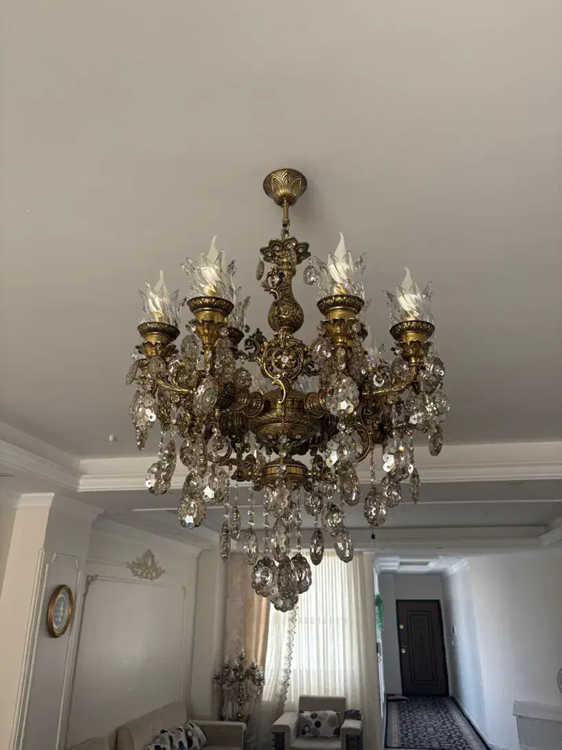 لوستر برنجی|لوستر و چراغ آویز|تهران, گلچین|دیوار