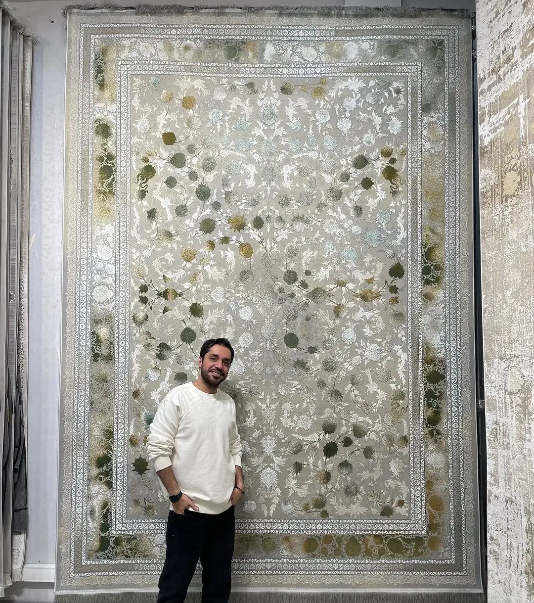 فرش زرنگار پتینه جدید۱۲۰۰شانه جدید طرح سال|فرش|بوشهر, |دیوار