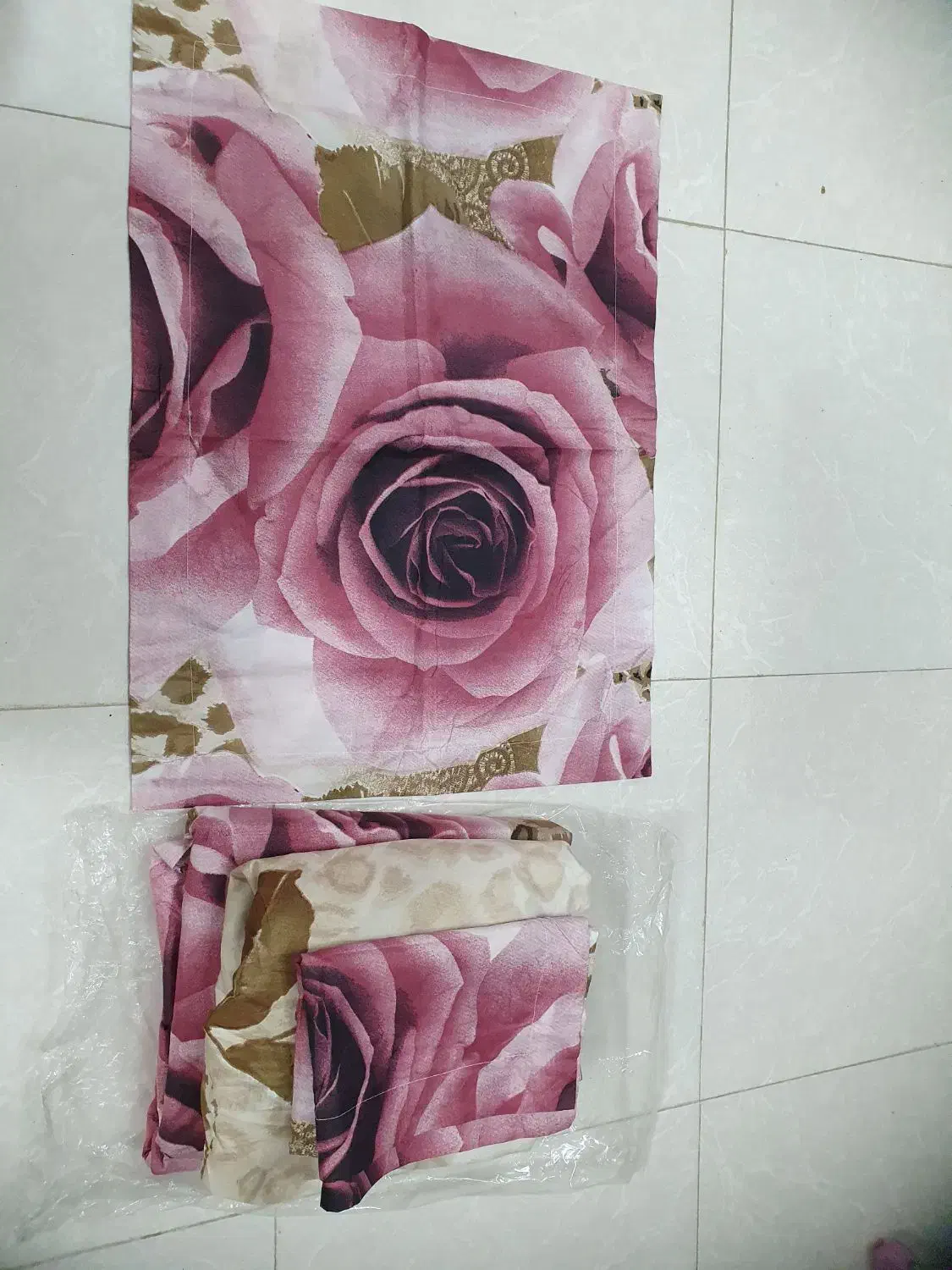 سرویس روتختی نخی کاملا نو|رختخواب، بالش، پتو|شیراز, بریجستون|دیوار