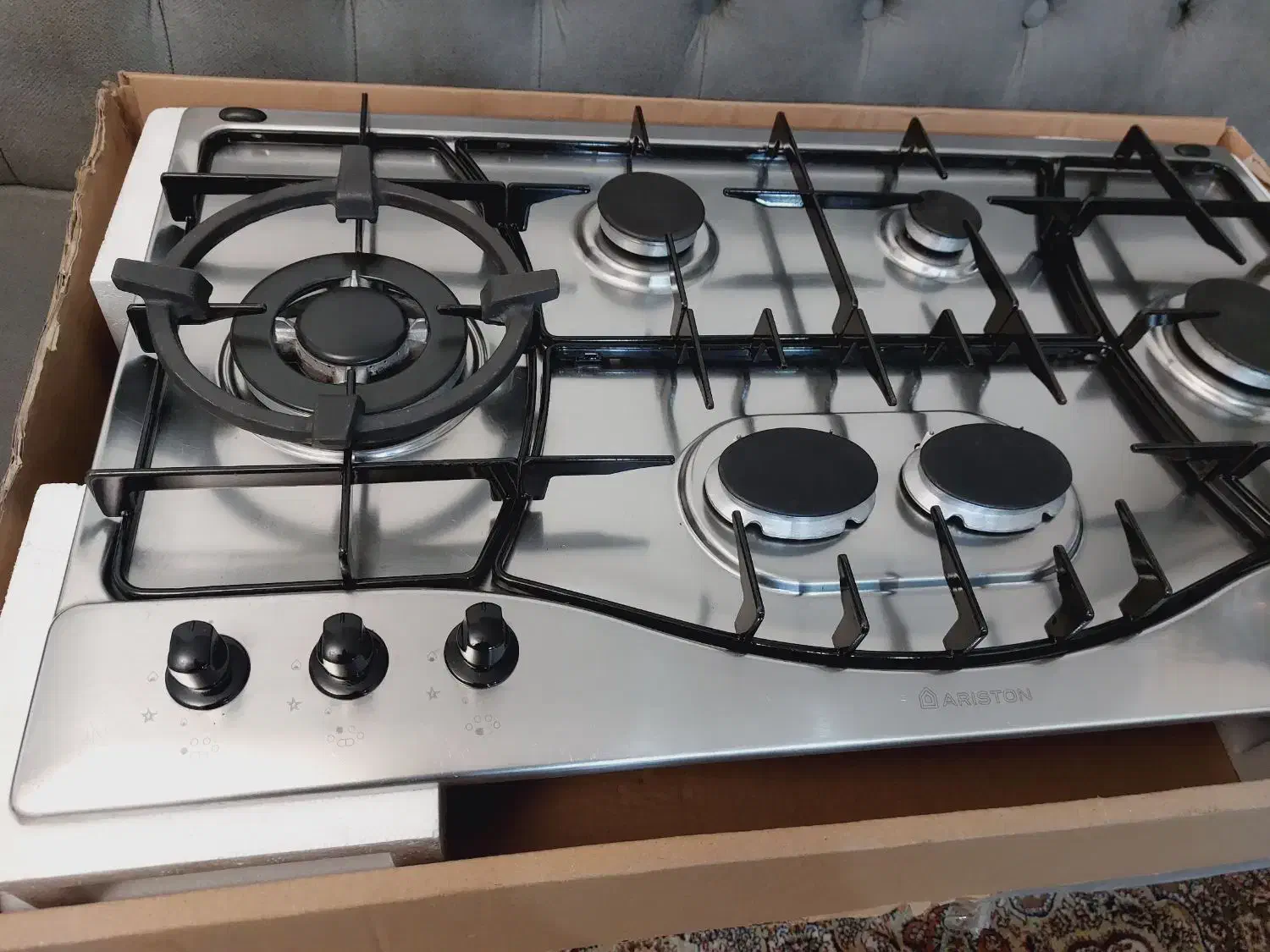 گاز رومیزی توکار ۶ شعله آریستون اصل ایتالیا|اجاق گاز و لوازم برقی پخت‌وپز|تهران, تهرانسر شمالی|دیوار