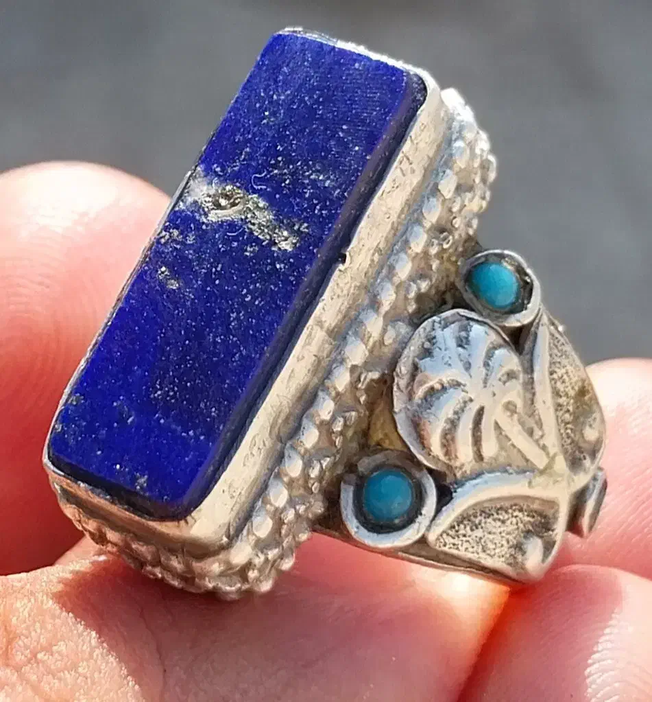 انگشتر نقره قدیمی لاجورد افغان|جواهرات|بندرعباس, |دیوار