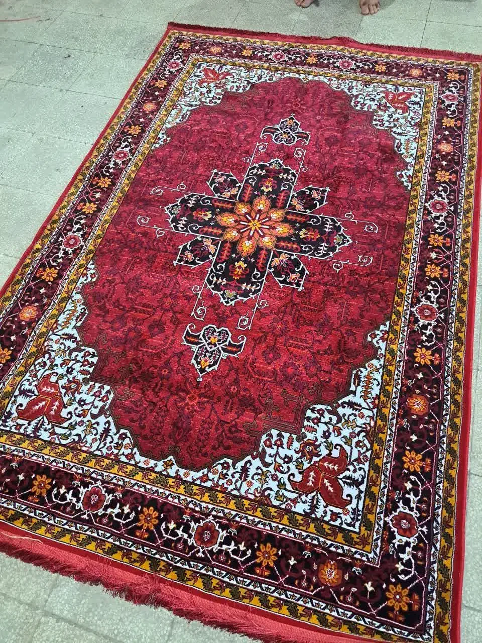 فرش قرمز پالت ترکمن ۷۰۰ شانه|فرش|کرج, فاز ۵ مهرشهر|دیوار