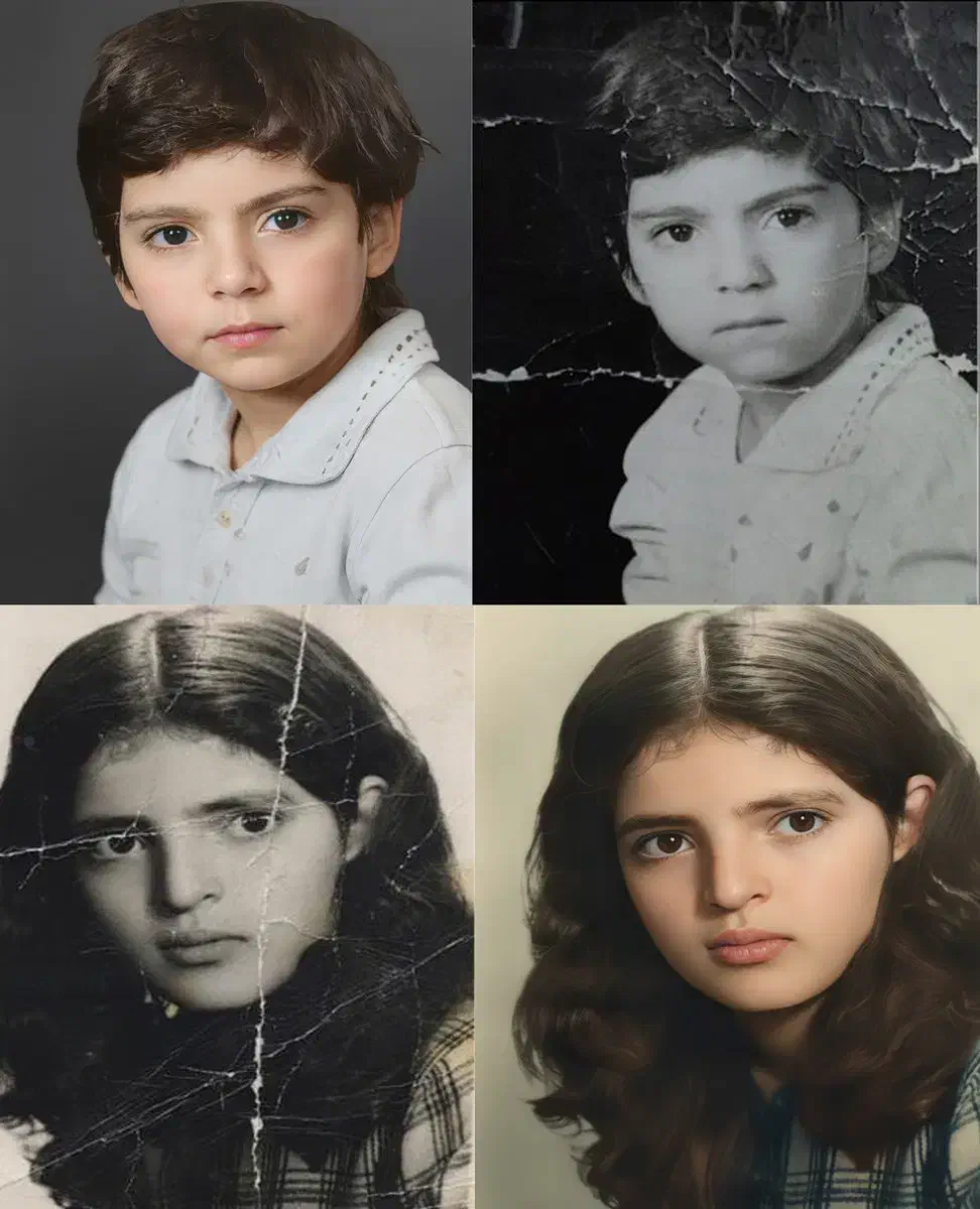 ترمیم و رنگی کردن عکس های قدیمی|خدمات پذیرایی، مراسم|ارومیه, |دیوار